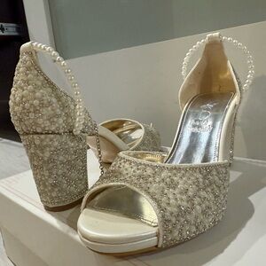 Elegant Silver Women's Heels
